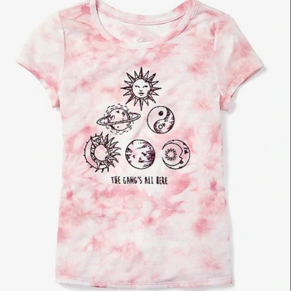 Justice Planets Tie Dye Tee Size 10